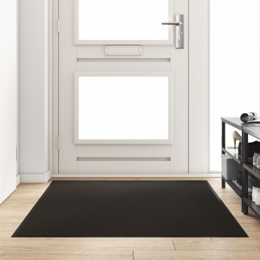 vidaXL Πατάκι Πόρτας Ορθογώνιο Μαύρο 120x180 εκ