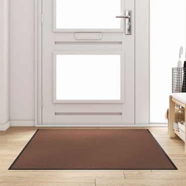 vidaXL Πατάκι Πόρτας Ορθογώνιο Καφέ 120x180 εκ