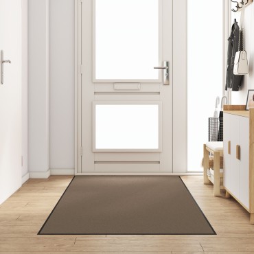 vidaXL Πατάκι Πόρτας Ορθογώνιο Μπεζ 120x250 εκ.