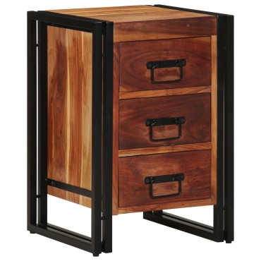 vidaXL Κομοδίνο 40x40x59cm Μασίφ ξύλο ακακίας 1 τεμ.