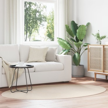vidaXL Χαλιά Μπεζ Πολυεστέρας 140x200cm Αντιολισθητικό Χαλιά χώρου