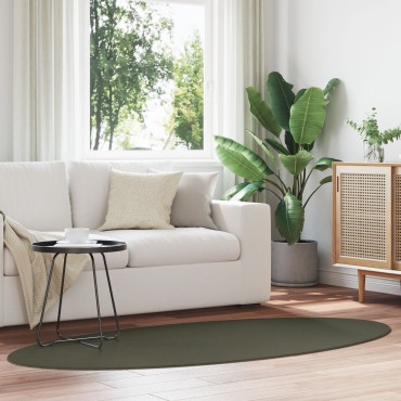 vidaXL Χαλί 'HUARTE' Φωτεινό Πράσινο 100x200cm Ωοειδές