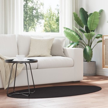 vidaXL Χαλιά Μαύρο Πολυεστέρας 80x150cm Αντιολισθητό Χάλι χώρου