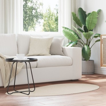 vidaXL Χαλιά χώρου Μπεζ 80x150cm Πολυεστέρας Αντιολισθητικό