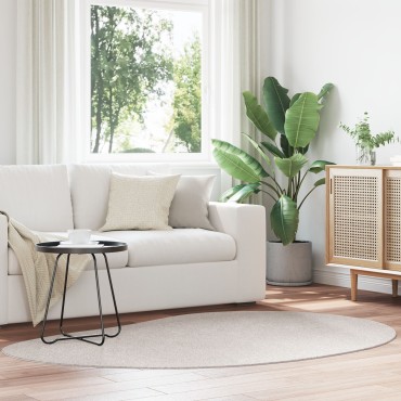 vidaXL Χαλί χώρου Άμμος 140x200cm Πολυεστέρα Αντιολισθητικό