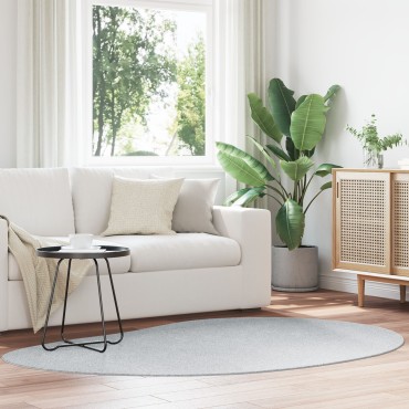 vidaXL Χαλιά Χώρου Γκρι 140x200cm Πολυεστέρα Αντιολισθητικό