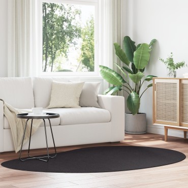vidaXL Χαλί Μαύρο 140x200cm Πολυεστέρα Αντιολισθητικό