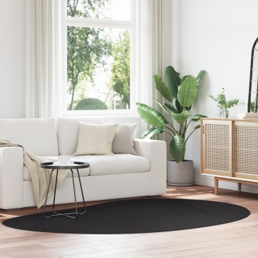 vidaXL Χαλιά Μαύρο Μαλλί 160x230cm Διακοσμητικά Ένθετα Χαλιά χώρου