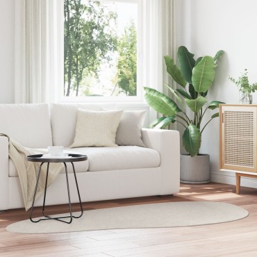 vidaXL Χαλιά Άμμος Βαμβάκι 100x200cm Διακοσμητικά Ένθετα Χαλί Χώρου