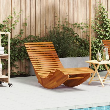 vidaXL Κουνιστές Ξαπλώστρες 2 τεμ. Σε ακακία 60x153x76cm