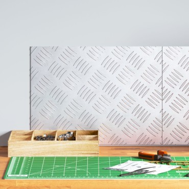 vidaXL Αλουμινένια Checker Plates - 2 Πακέτο, Αντιολισθητικά, 40x30 εκ.