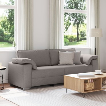 vidaXL Καναπές 3 Θέσεων Ταμπά Υφασμάτινος 219x77x82cm
