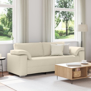 vidaXL Καναπές τριών θέσεων Λινό 219x77x82cm