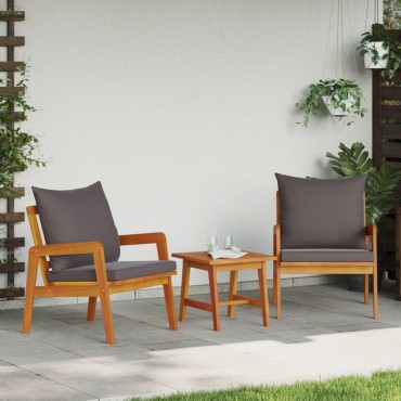 vidaXL Κα Chairs 2 τεμ. 59.5x65x71.5cm Μασίφ ξύλο ακακίας Διθέσιος