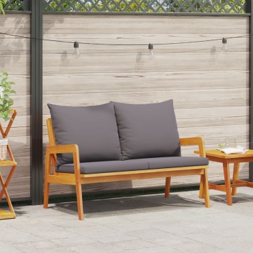 vidaXL Πάγκος Κήπου με Μαξιλάρια 115x65x71cm Μασίφ Ξύλο Ακακίας