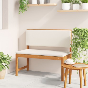 Πάγκος Κήπου vidaXL με Μαξιλάρια 100x50x91cm Μασίφ Ξύλο Ακακίας