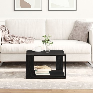 vidaXL Τραπεζάκι καφέ Μαύρο Δρυς 85x55x31cm Επεξεργασμένο ξύλο 1 τεμ.