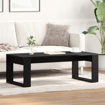 vidaXL Καφέ Τραπεζάκι Μαύρο Δρυς 102x50x35cm Ξύλο Επεξεργασμένο