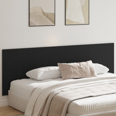 Κεφαλάρι Τοίχου από Μαύρη Βαλανιδιά 240x1.5x80cm Φτιαγμένο από Επεξεργασμένο Ξύλο
