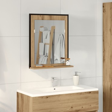 Καθρέφτης μπάνιου vidaXL Artisan Oak 50x12x60cm Επεξεργασμένο ξύλο