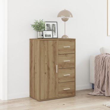 vidaXL Μπουφές Artisan Oak 60x31x84cm Επεξεργασμένο ξύλο 1 τεμ.