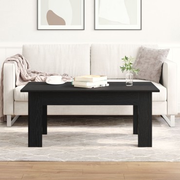 vidaXL Τραπεζάκι Σαλονιού Μαύρο Δρυς 100x60x42cm Επεξεργασμένο Ξύλο 1 τεμ.