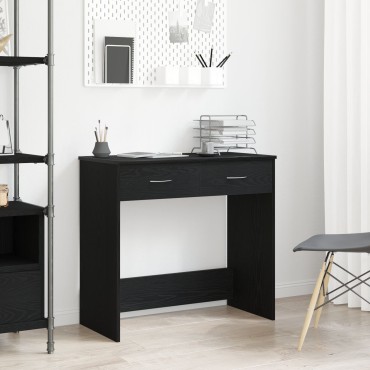 Γραφείο vidaXL Μαύρο Δρυς 80x40x75cm Φτιαγμένο από Ξύλο 1 τεμ.