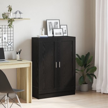 vidaXL Βιβλιοθήκη Μαύρη Δρυς 82,5x30,5x115cm από Επεξεργασμένο Ξύλο 1 τεμ.
