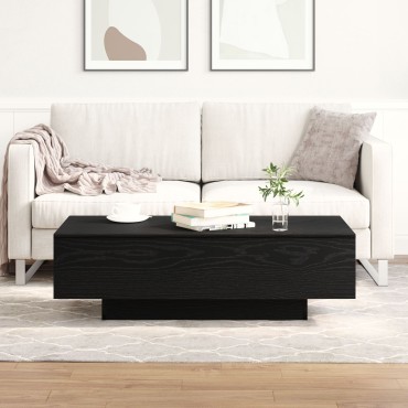 vidaXL Τραπέζι καφέ Μαύρη Δρυς 100x30x36,5cm Επεξεργασμένο ξύλο 1 τεμ.