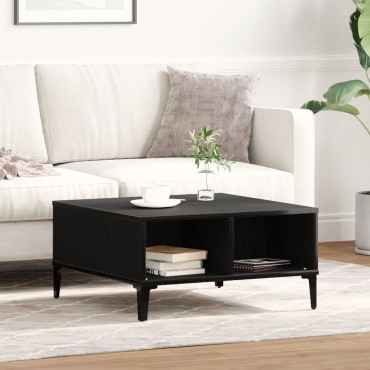 vidaXL Τραπεζάκι σαλονιού Μαύρο Δρυς 60x60x30cm Επεξεργασμένο ξύλο 1 τεμ.
