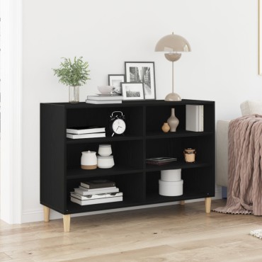 vidaXL Πλαϊνό Γραφείο Μαύρο Δρυς 103,5x35x70cm Συνθετικό Ξύλο