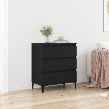 vidaXL Πλαϊνό Γραφείο Μαύρο Δρυός 60x35x70cm Επεξεργασμένο Ξύλο 1 τεμ.