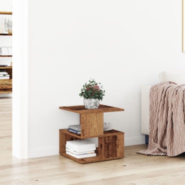 vidaXL Τραπέζι Πλευρικής από Αρχαίο Ξύλο 40x40x40cm 1 τεμ.