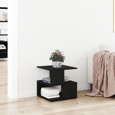 vidaXL Τραπέζι Ψηλού Σαλονιού Μαύρο Δρυς 40x40x40cm Φτιαγμένο από Ξύλο 1 τεμ.