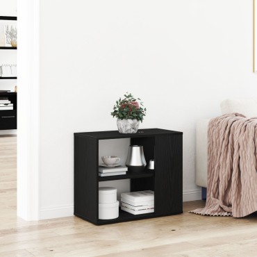 vidaXL Πλαϊνό γραφείο Μαύρο Δρυς 60x30x50cm Επεξεργασμένο ξύλο 1 τεμ.