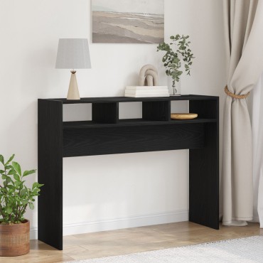 vidaXL Κονσόλα Μαύρη Δρυς 105x30x80cm Φτιαγμένη από ξύλο 1 τεμ.