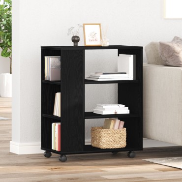 vidaXL Κινητός Ντουλάπι Μαύρη Δρυς 60x35x75cm Επεξεργασμένο Ξύλο