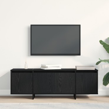 vidaXL Ντουλάπα τηλεόρασης Μαύρο Δρυς 120x30x40,5cm Ξύλο επεξεργασμένο