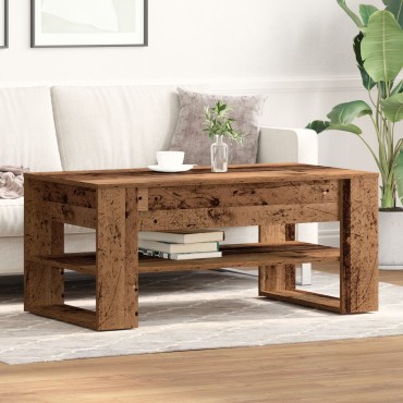 vidaXL Τραπεζάκι Καφέ από Παλιό Ξύλο 102x55x45cm Μηχανικής Ξυλείας 1 τεμ.