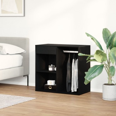 vidaXL Μαύρο Έπιπλο Καλλυντικών 80x40x75cm από Επεξεργασμένο Ξύλο 1 τεμ.