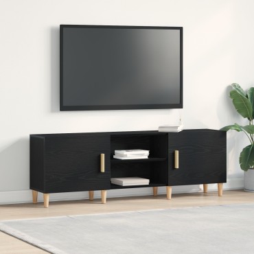 vidaXL Βάση τηλεόρασης - Μαύρη Δρυς, 150x30x50 cm Κατασκευασμένο από Επεξεργασμένο Ξύλο