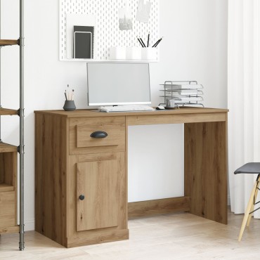 γραφείο vidaXL με αποθηκευτικά χώρο Artisan Oak 50x115x75cm Επεξεργασμένο ξύλο 1 τεμ.