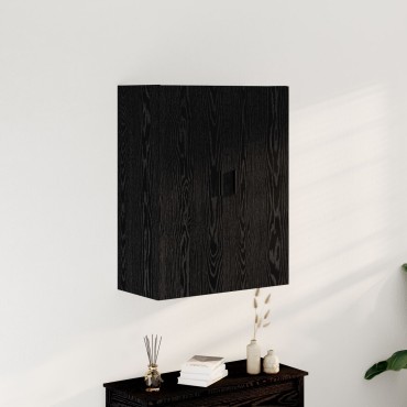 vidaXL Κρεμαστό Ντουλάπι Μαύρο Δρυς 69,5x34x90cm από Επεξεργασμένο Ξύλο 1 τεμ.