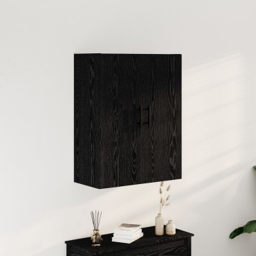 vidaXL Τοίχου Ντουλάπι Μαύρο Δρυς 69,5x34x90cm Κατασκευασμένο Ξύλο 1 τεμ.