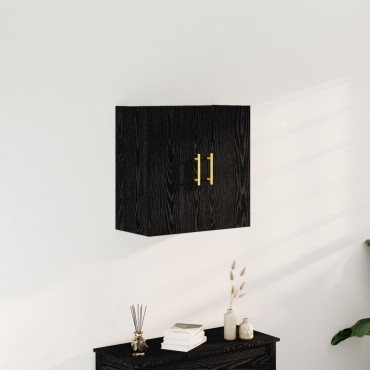 vidaXL Ντουλάπα Τοίχου Μαύρη Δρυς 60x31x70cm Κατασκευασμένο ξύλο 1 τεμ.