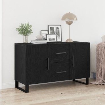 vidaXL Μπουφές Μαύρη Δρυς 100x36x60cm Κατασκευασμένο Ξύλο 1 τεμ.