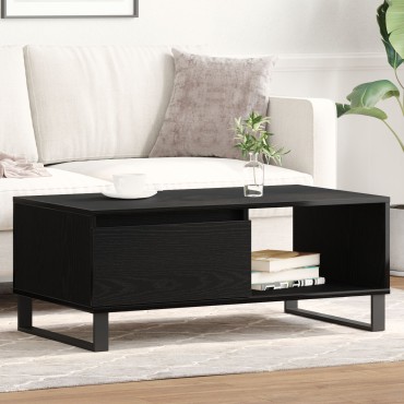 vidaXL Τραπέζι Καφέ Μαύρο Δρυς 90x50x36,5cm Επεξεργασμένο ξύλο 1 τεμ.