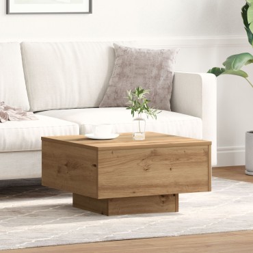 vidaXL Τραπέζι Σαλονιού Artisian από Δρυό 55x55x31cm Φτιαγμένο από ξύλο 1 τεμ.