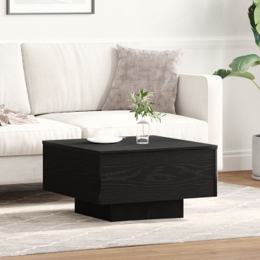 vidaXL Τραπεζάκι σαλονιού Μαύρο Δρυς 55x55x31cm από επεξεργασμένο ξύλο 1 τεμ.