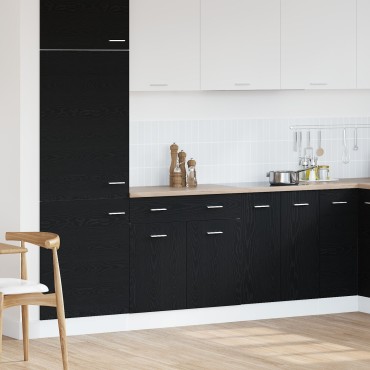 vidaXL Κάβες με Συρτάρι σε Μαύρη Δρυς, 80x46x81,5 cm Κατασκευασμένο από Επεξεργασμένο Ξύλο